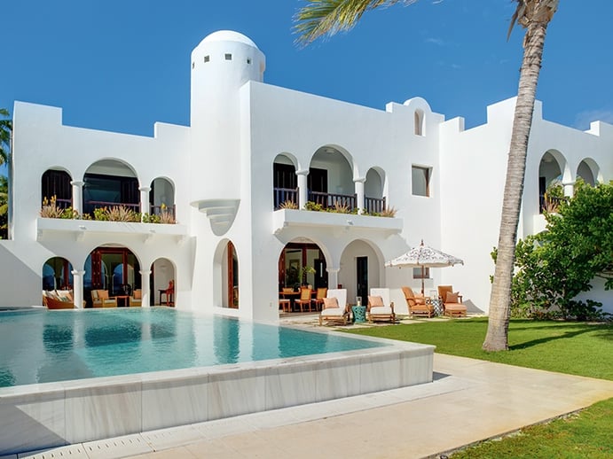 Cap Juluca epitomizes the romance and seclusion of Anguilla, with its Moorish architecture and Morocco-inspired decor.