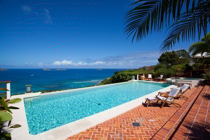 This Caribbean jewel is an enclave of unsurpassed privacy in St. Barts. Located in the French West Indies, St. Barts pristine white-sand beaches, gentle seas, French-Caribbean cuisine, and discreet atmosphere make it a top-ranking winter resort destination for the international glitterati. This Caribbean jewel is an enclave of unsurpassed privacy in St. Barts. Located in the French West Indies, St. Barts pristine white-sand beaches, gentle seas, French-Caribbean cuisine, and discreet atmosphere make it a top-ranking winter resort destination for the international glitterati.