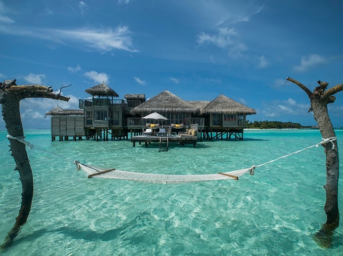 One of the offshore Crusoe Residences at Gili Lankanfushi, which invites visitors to "explore a sanctuary hidden from the world." Photograph: Saki Papadopoulos