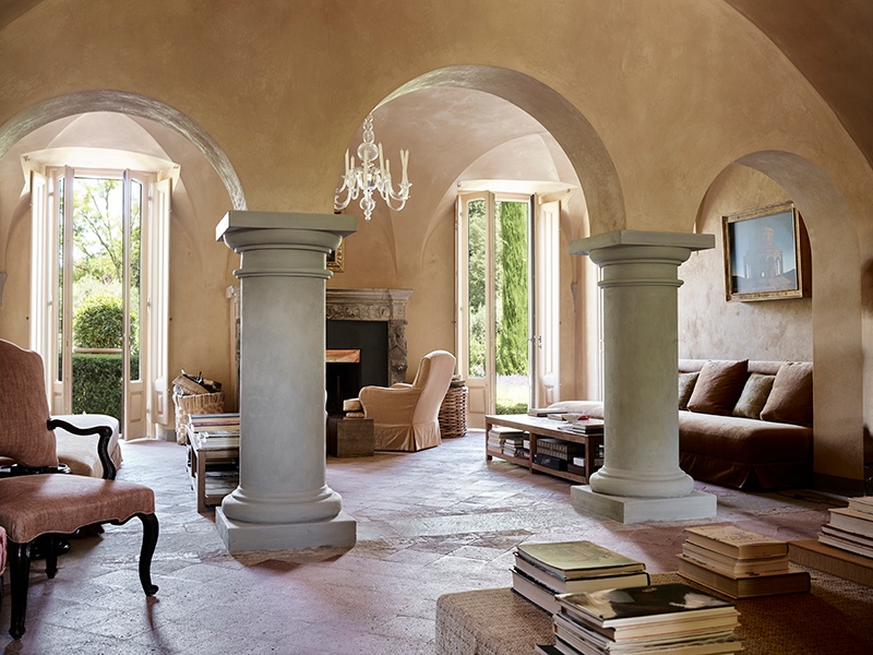 The chic interiors of Il Palagio’s central villa, which can accommodate up to 18 guests. Photograph: Fabrizio Cicconi