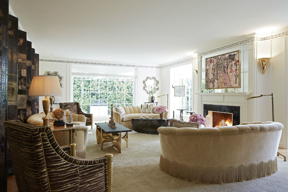 An intimate living room lends a personal touch when entertaining guests.
